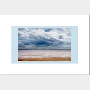 Clouds Loom Over the Oklahoma Salt Plains Posters and Art